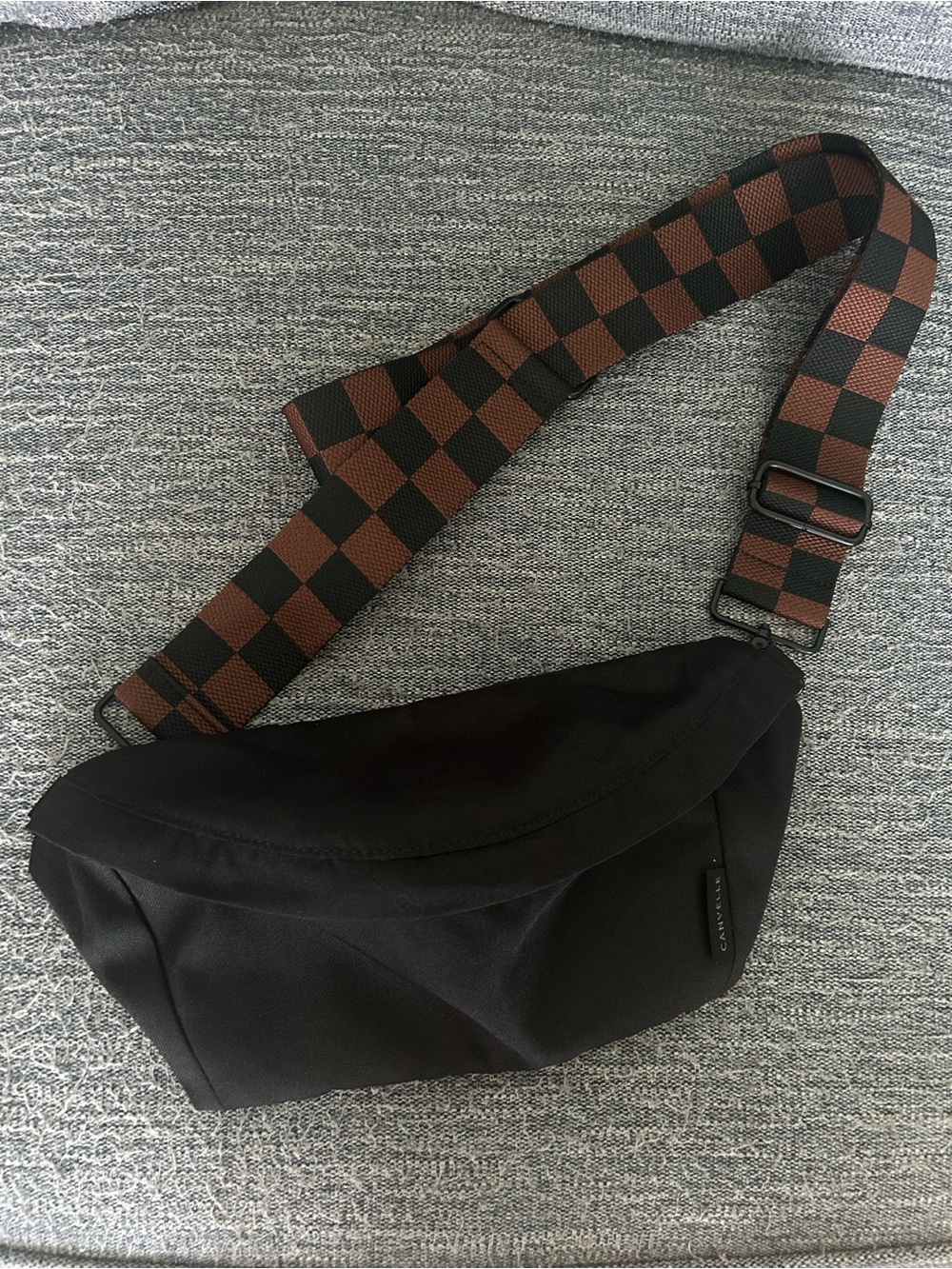 Canvelle Sling Bag - Black Hardware [CityMouse Checkered Strap!]